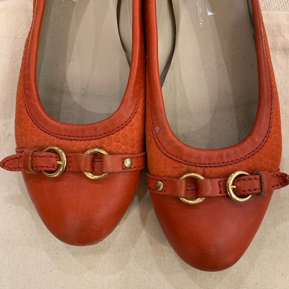 AGL Cap Toe Ballet Flat - Orange/Burnt Siena - 8.5 - Picture 5 of 5